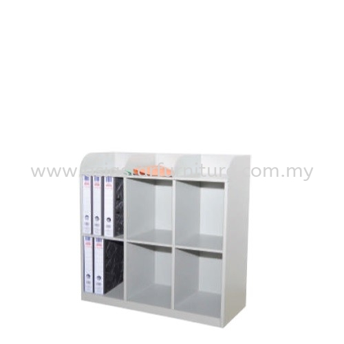 HALF HEIGHT STEEL 6 PIGEON HOLE SIDE TABLE CABINET - pahang | terengganu | kelantan