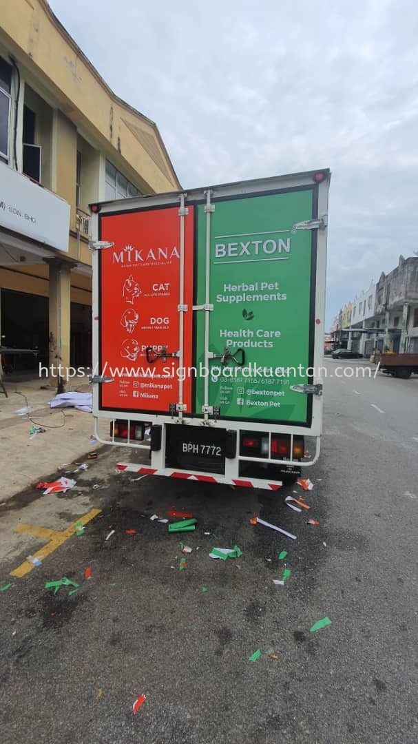 KM VET PHARM TRUCK LORRY & VAN STICKER PRINTING AT KUANTAN 