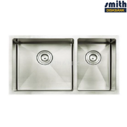 Smith Stainless Steel Double Bowl Sink SUM874523-A