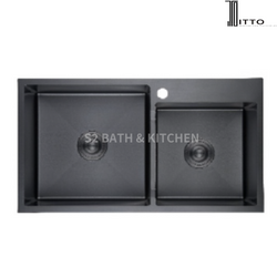 Itto Stainless Steel Double Bowl Nano Sink