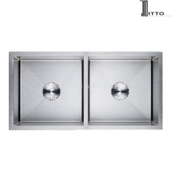 ITTO Stainless Steel Double Bowl Nano Sink