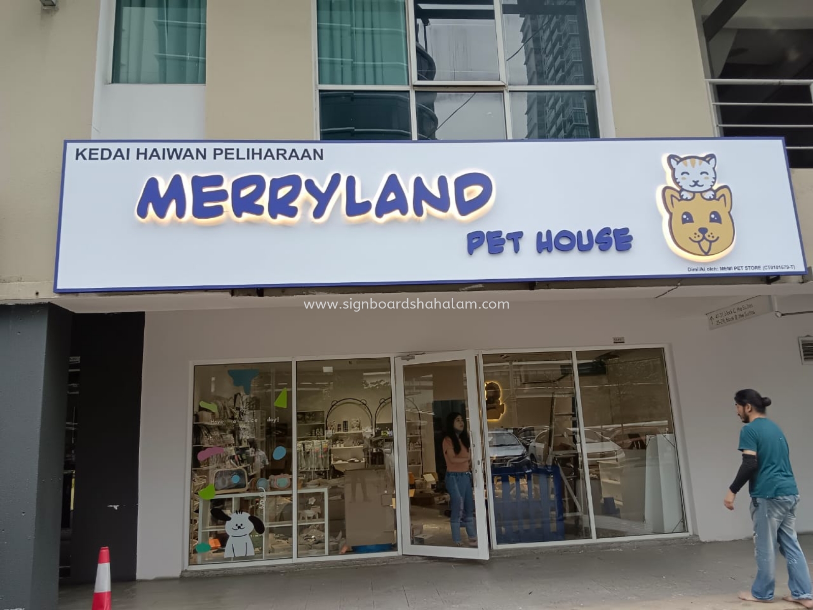 Merryland Pet House PJ - 3D BOX Up LED Backlit Signboard 