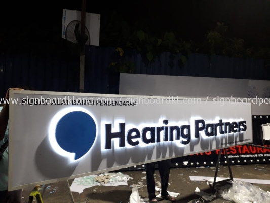 hearing Partners eg box up 3d led backlit signage signboard at amcorp mall