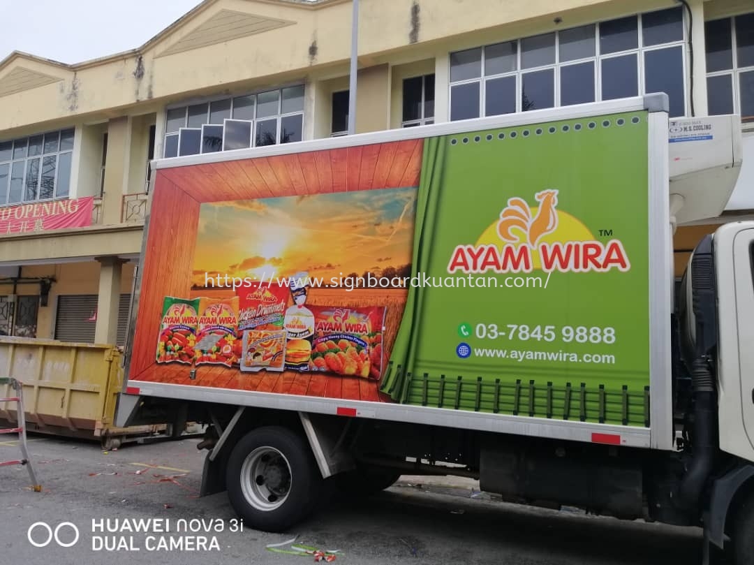 AYAMWIRA TRUCK LORRY & VAN STICKER PRINTING AT KUANTAN 