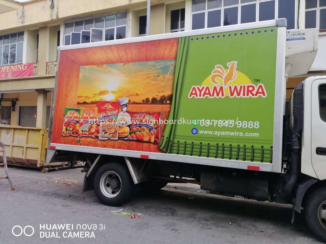 AYAMWIRA TRUCK LORRY & VAN STICKER PRINTING AT KUANTAN 