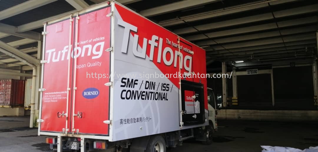 TUFLONG KEDAI BATERI TRUCK LORRY & VAN STICKER PRINTING AT KUANTAN 