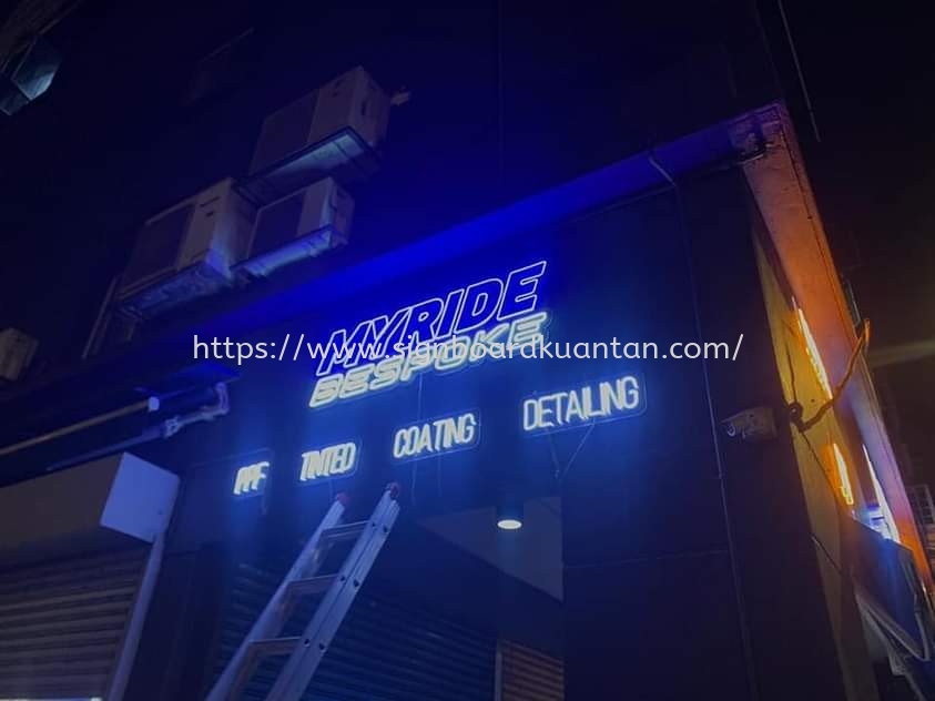 MYRIDE BESPOKE OUTDOOR LED NEON SIGNAGE AT KUANTAN 