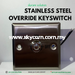 Stainless Steel Override Keyswitch