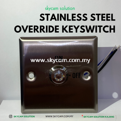 Stainless Steel Override Keyswitch