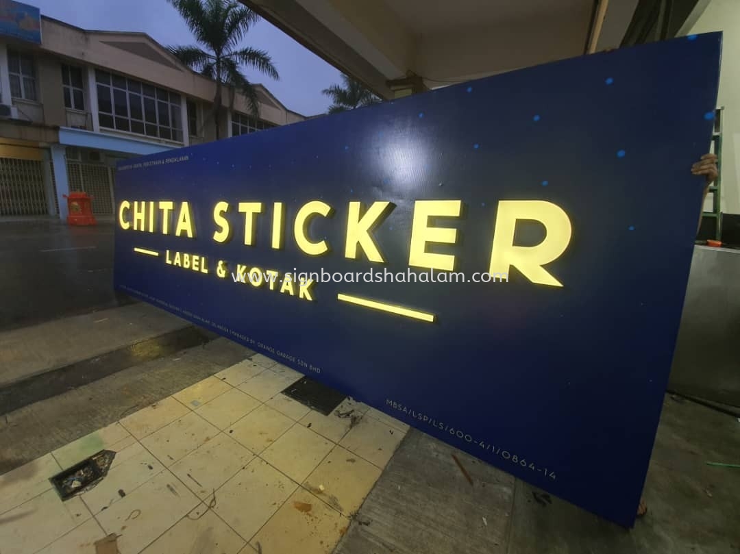 CHITA STICKER BILLBOARD 3D LED FRONTLIT SIGNAGE 