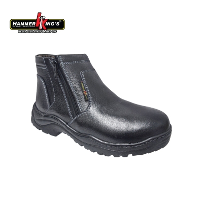 LADIES MID-CUT DUAL ZIPPER SAFETY SHOE (HK 12003-BK) (MX.X%)