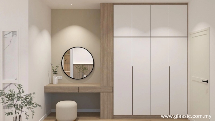 Wardrobe With Dressing 3D Design