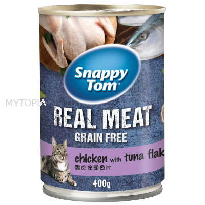 SNAPPY TOM CHICKEN WITH TUNA FLAKES 400G