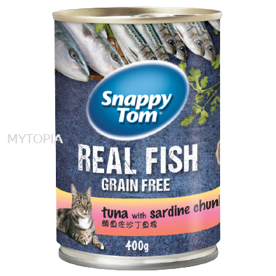 SNAPPY TOM TUNA WITH SARDINE 400G