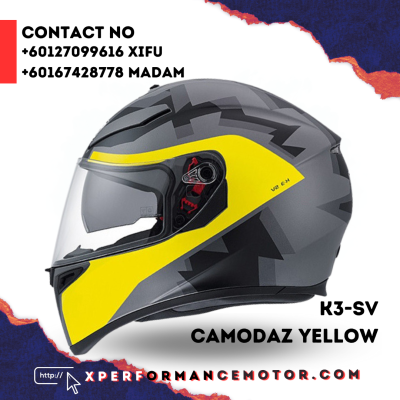 AGV K3-SV Camodaz Yellow