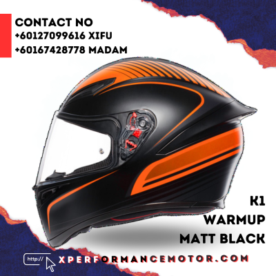 AGV K1 WarmUp Matt Black / Orange