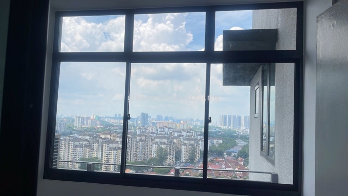 sliding windows 3 panels + Above fit glass @Residensi Lavile, Kuala Lumpur 