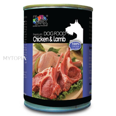 BARK DOG CHICKEN & LAMB 375G