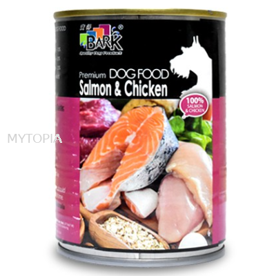 BARK DOG SALMON & CHICKEN 375G