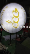 centuary double side round lightbox signage signboard at telok panglima garang LIGHT BOX