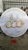 centuary double side round lightbox signage signboard at telok panglima garang LIGHT BOX