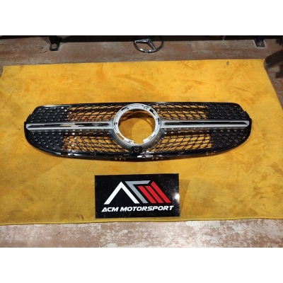 Mercedes benz glc facelift diamond grill for non AMG spec