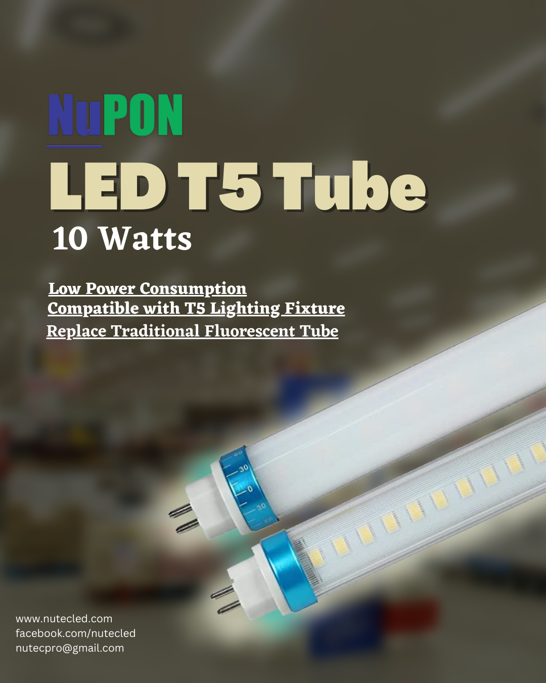 LED T5 Tube 10 Watts