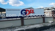 gdex aluminium trism base with 3d led frontlit lettering signage signboard  Aluminum Ceiling Trim Casing 3D Box Up Signboard