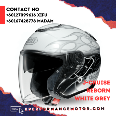 SHOEI J-CRUISE REBORN WHITE GREY