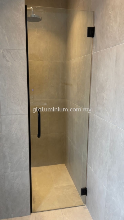 One panel 10mm tempered shower door @Sierramas, jalan Cengal Pasir, Sierramas, Sungai Buloh 