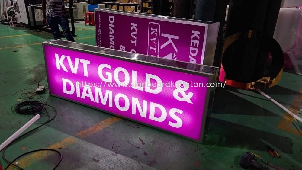 KVT GOLD & DIAMONDS OUTDOOR 3D LED FRONTLIT SIGNAGE AI GAMBANG PAHANG 