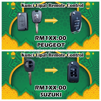 Ramadan Promotion kunci lipat remote kereta 