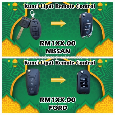 Ramadan Promotion kunci lipat remote kereta 