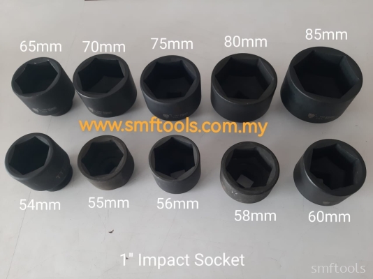 1"IMPACT SOCKET (54MM-85MM) (6PT)