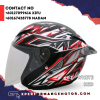 MHR NV PRO WHITE RED OPEN FACE MHR CATALOG HELMETS