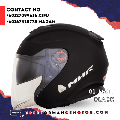 MHR OPEN FACE STAREX 01 MATT BLACK