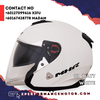 MHR OPEN FACE STAREX 01 MATT WHITE