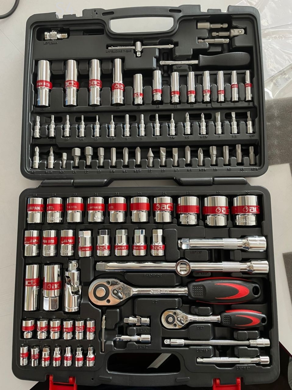 95PCS 1/4" DR.&1/2" DR.MASTER COMBINATION SOCKET,BITS SET