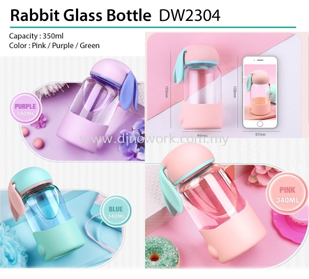 Rabbit Glass Bottle DW2304