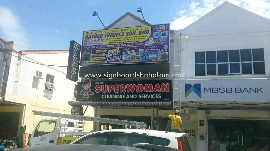 RAYHAR TRAVELS OUTDOOR BILLBOARD & 3D LED FRONTLIT SIGNAGE AT SHAH ALAM