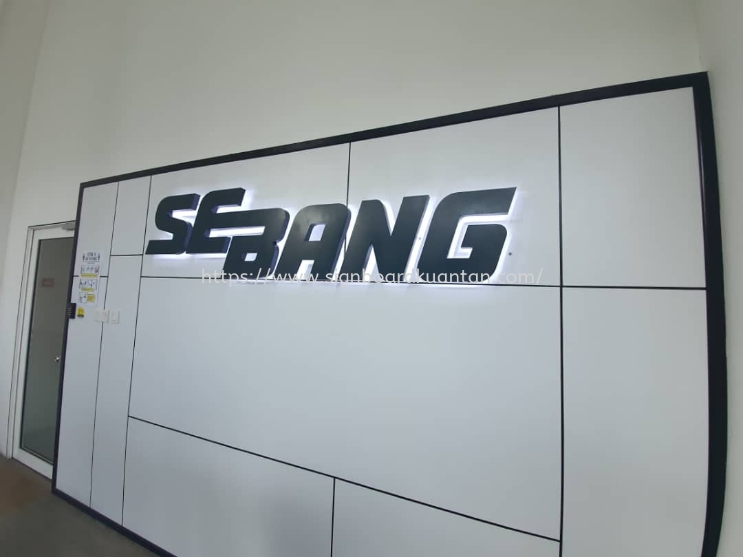 SEBANG INDOOR 3D LED BACKLIT SIGNAGE AT KUANTAN AIR PUTIH 