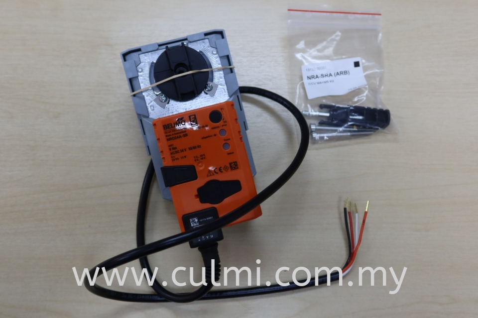BELIMO NRQ24A-SR (8NM, AC/DC 24V 50/60HZ)MODULATING NON-SPRING RETURN ROTARY ACTUATOR FOR BALL VALVE