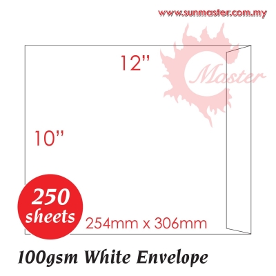 10" x 12" White Envelope