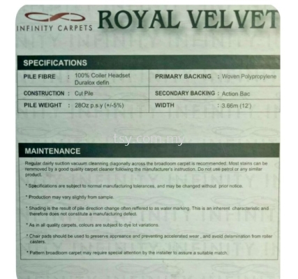 ROYAL VELVET