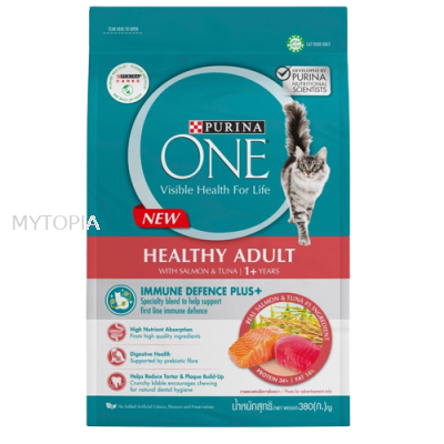 PURINA ONE *HEALTHY SALMON & TUNA 380G