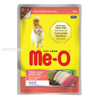 ME-O POUCH TUNA WITH WHITE FISH 80G