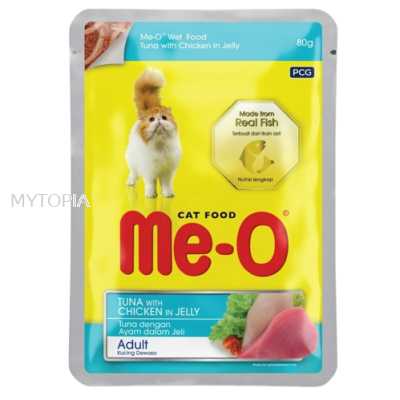 ME-O POUCH TUNA WITH CHICKEN IN JELLY 80G