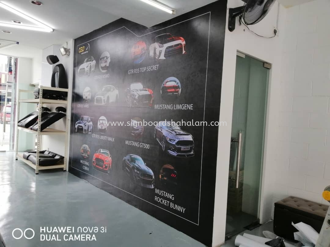 CEO AUTO LIFESTYLE INDOOR WALLPAPER INKJET STICKER PRINTING 