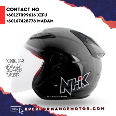 NHK R6 SOLID BLACK DOFF