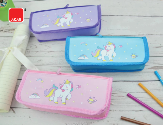 Fancy Cartoon Double Zip Pencil Pouch / Pencil Bag 5230